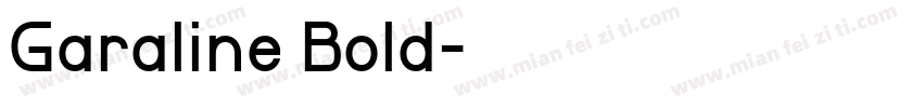 Garaline Bold字体转换